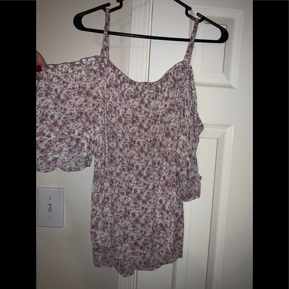 American Eagle Flowery Off the Shoulder Top